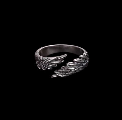 Anillo alas ANGEL (Baño de plata)
