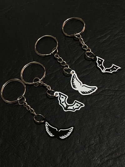 SET | Llaveros 3D Alas Angel mini + Diablo mini