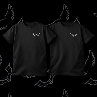 Set remeras Alas + pack de stickers