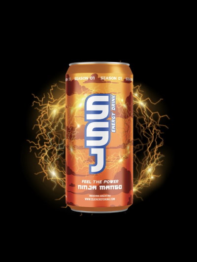 Bebida energizante SSJ (MANGO NINJA) 