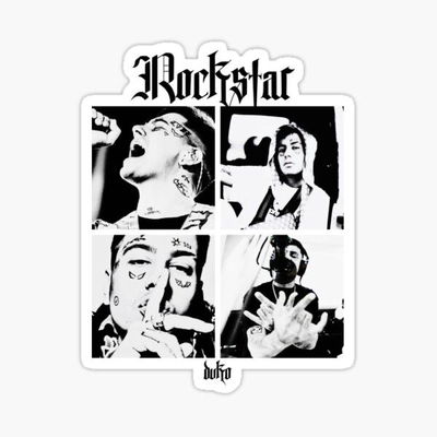 Sticker Duki Rockstar  #170