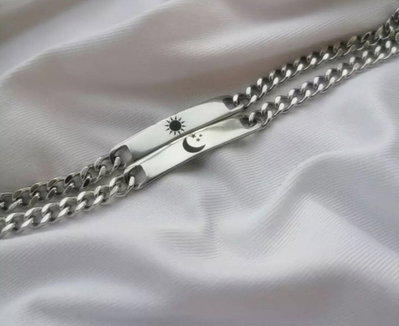SET Pulseras Sol y Luna (acero quirúrgico)
