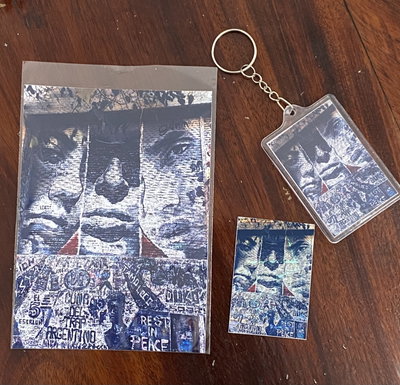 SET ANTEZANA 247: Mini poster + llavero + sticker