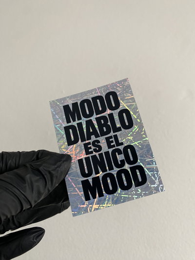 Sticker MODO DIABLO ES EL UNICO MOOD #251
