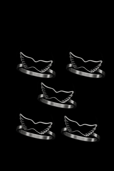 MAYORISTA | PACK X5 ANILLOS “ANGEL”