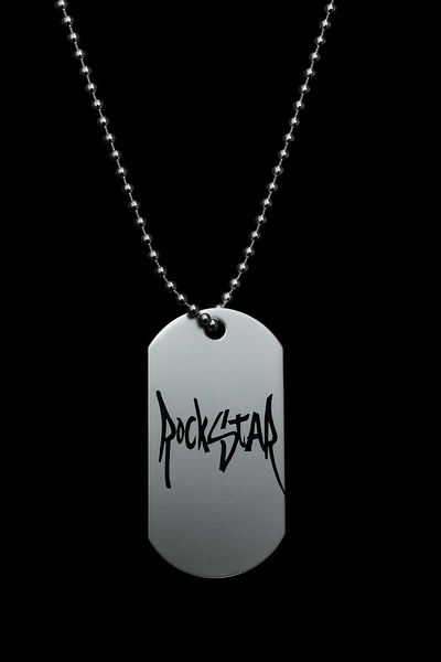 Chain militar Rockstar (Acero Quirurgico)