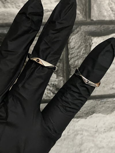 Par de anillos Sol y Luna 