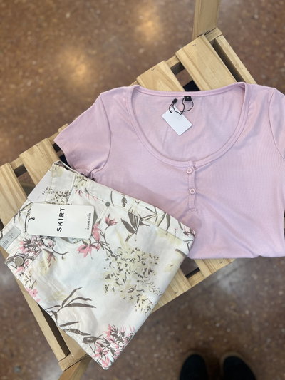 REMERA BOTONES PINK