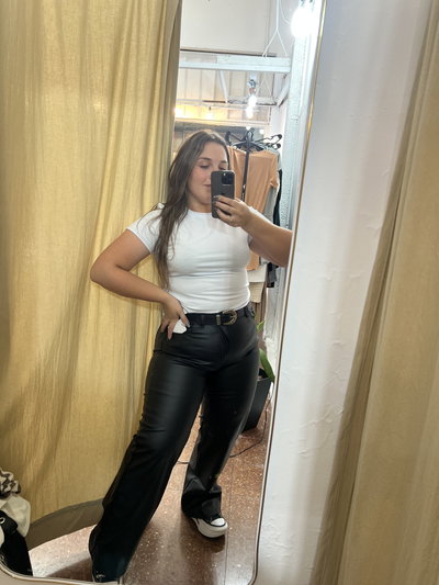 Wide leg engomado 