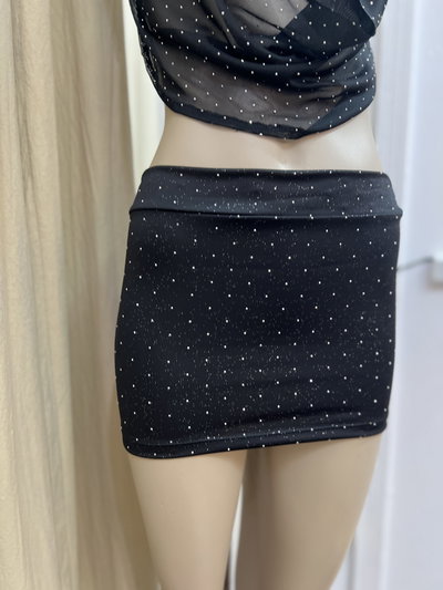 Micro pollera Glitter