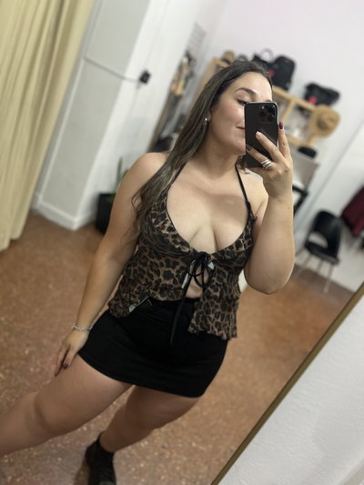 Top animal print 