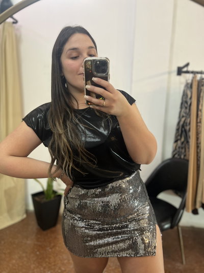 Pollera lentejuelas 
