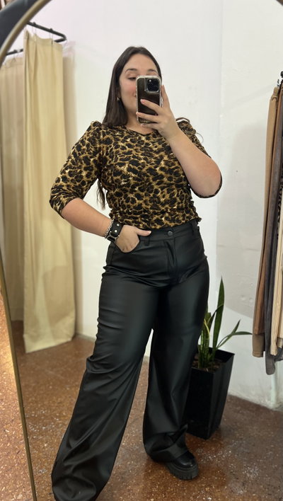 Wide leg engomado 