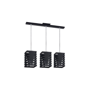 Lampara Chester Triple Negro
