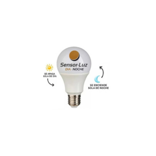 Lampara led 9w con fotocelula