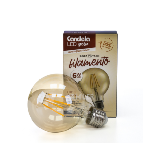 Lampara Filamento Globo 6w