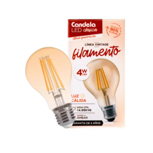 Lampara Filamento Bulbo 4w