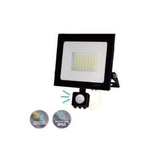 Reflector led 30w con sensor de mov.
