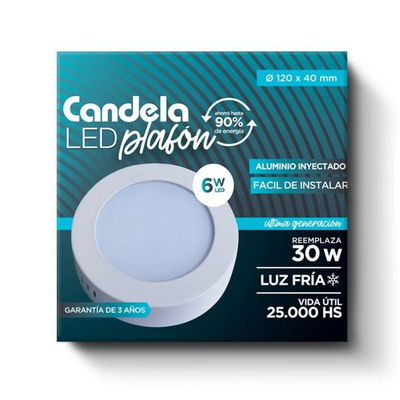 Panel led Redondo 6w Aplicar
