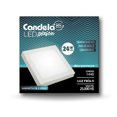 Panel led Cuadrado 24w Aplicar