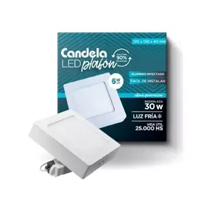 Panel led Cuadrado 6w Aplicar