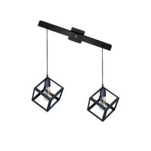 Colgante Cubo de 2 luces con regleta 