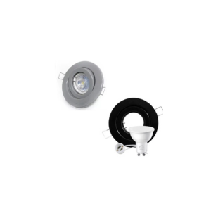 Combo Spot pvc + dicroica led 5w