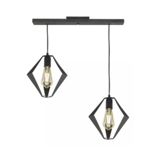 Colgante Gela de 2 luces con regleta 57cm