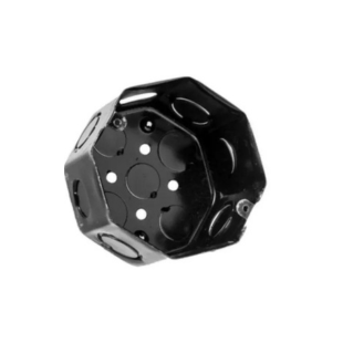 Caja octogonal grande Metal pintado