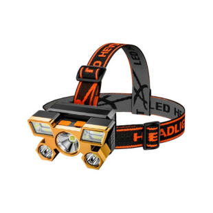 Linterna Minera Recargable USB con 9 LED
