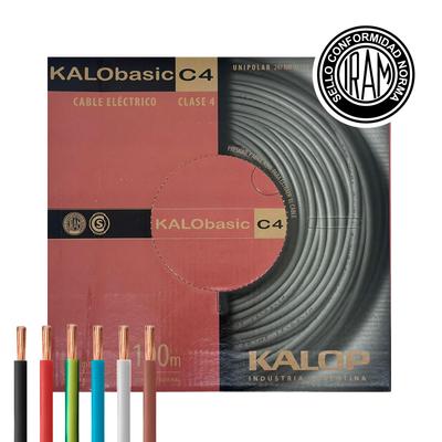 Cable unipolar Normalizado 4mm 100mts kalop