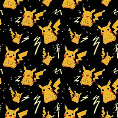 CORDURA PIKACHU NEGRO