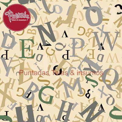 CORDURA LETRAS COLORES 