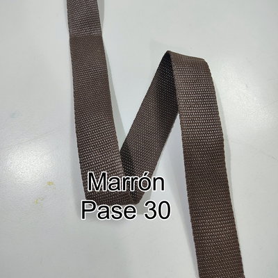 CINTA MOCHILERA MARRÓN P/30 X 5 MT
