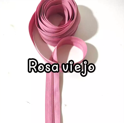 CIERRE ROSA VIEJO X 5 MTS