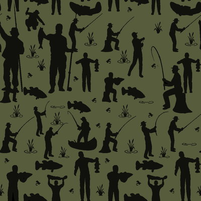 CORDURA PESCA VERDE NEGRO 