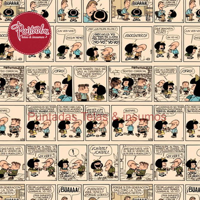 CORDURA MAFALDA COMIC BEIGE