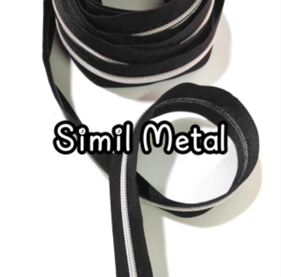 CIERRE SIMIL METAL X 5 Mts