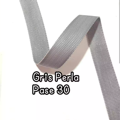 CINTA MOCHILERA GRIS PERLA P/30 X 5 MT