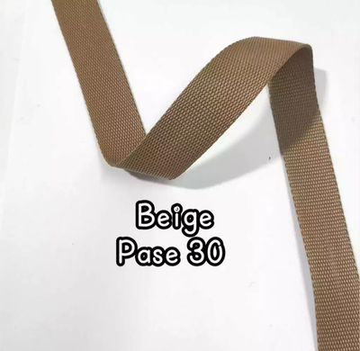 CINTA MOCHILERA BEIGE P/30 X 5 MT
