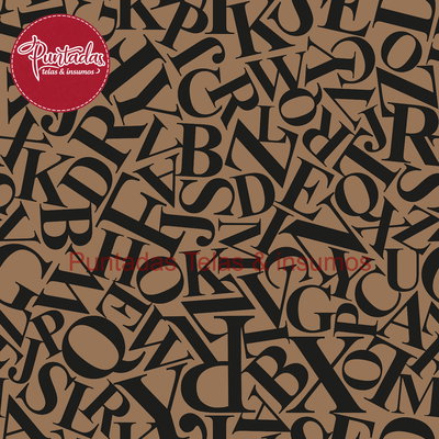 CORDURA LETRAS MARRON 