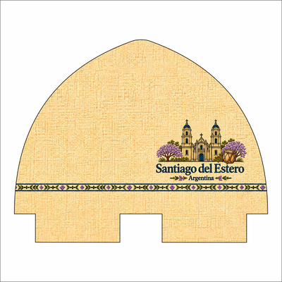 PORTA MATE/TAZA SANTIAGO DEL ESTERO 