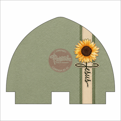 PORTA MATE/TAZA JESUS VERDE 
