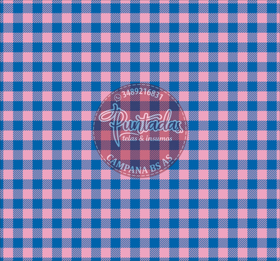CORDURA LINO AZUL-ROSA