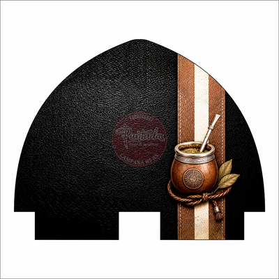 PORTA MATE/TAZA MATE NEGRO 
