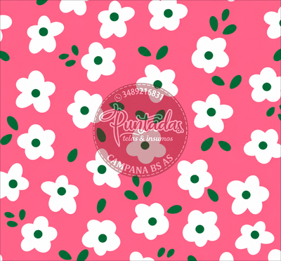 CORDURA FLORAL VERDE-CHICLE