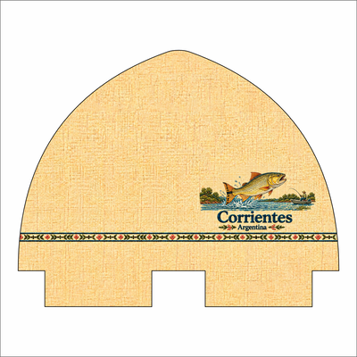 PORTA MATE/TAZA CORRIENTES DORADO 