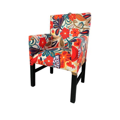 Silla Ariel Cabecera Pana Estampada