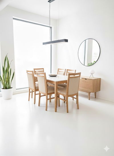 Mesa escandinava extensible 160