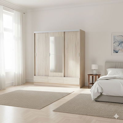 Ropero Rich TP 3p Con Espejo